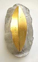 gold leaf and concrete pin
